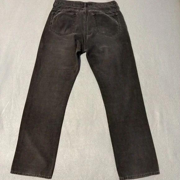 JCrew Corduroy Pants Mens 33x30 Black Straight Leg Regular Fit Medium Wale 77388 - Picture 8 of 10
